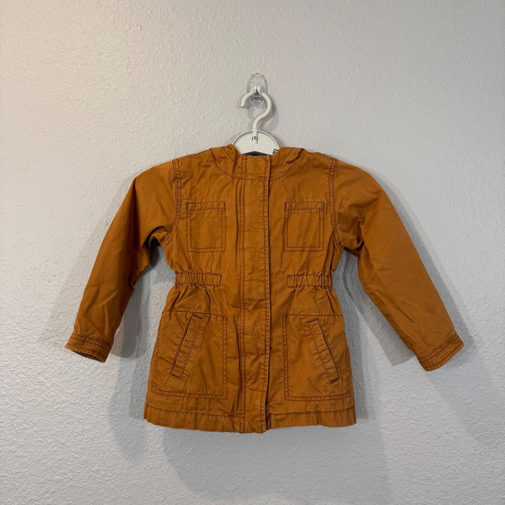 Old Navy Girl's Size 5T Burnt Ginger Scout Jacket Hooded Utility Coat